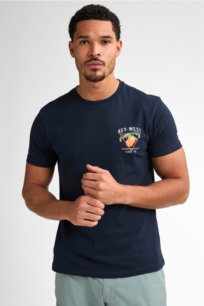 T SHIRT MET ARTWORK M 1050 TSR646 5178 Navy Blue